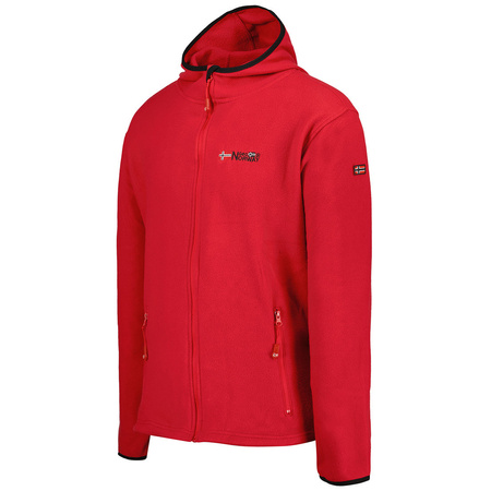 Bluza polarowa rozpinana męska Geographical Norway Unicia czerwona EO MEN 235 (WW4510H/GNO-RED)