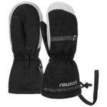 Wyprzedaż - Rękawice snowboardowe dziecięce Reusch Maxi R-Tex® XT Mitten jednopalczaste ocieplane wodoodporne czarno-szare (62/85/515/7070)