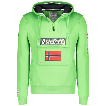 Bluza Geographical Norway GYMCLASS FLASH GREEN MEN 054  POP jaskrawa zieleń męska (WW4181H/GN-Flashy green)