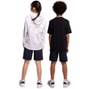 Spodenki dla dzieci adidas Essentials 3-Stripes Woven granatowe (IC6822)