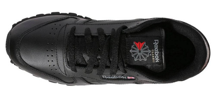 Wyprzedaż - Buty sportowe damskie skórzane czarne Reebok Classic Leather (50149)