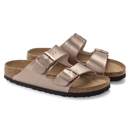 Klapki Birkenstock damskie Arizona Birko-Flor Narrow Copper na wąską stopę (1023960)