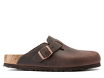 Klapki damskie/męskie Birkenstock BOSTON LEOI NARROW unisex brązowe (0860133)