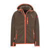 Kurtka polarowa dziecięca dla chłopca/dziewczynki Trollkids Kids Sandefjord Jacket mocca brown/glow orange (260-822)