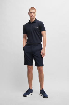 Wyprzedaż - Koszulka Polo męska BOSS Paule BLU koszulka slim fit granatowa (50512789-402)
