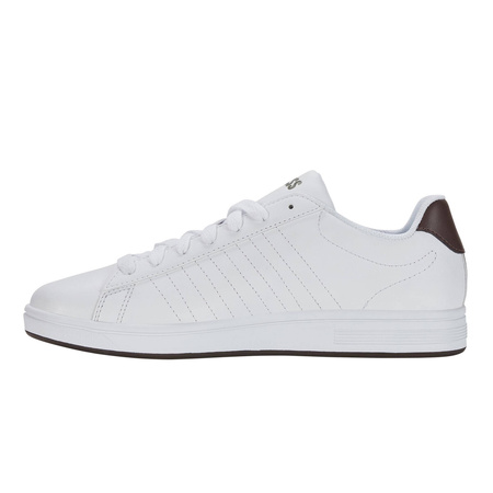 Sneakersy męskie K-Swiss Court Shield buty sportowe skórzane białe (06599-991-M)