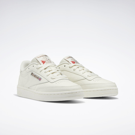 Wyprzedaż - Buty sportowe damskie Reebok Club C 85 Vintage W Chalk Alabaster stylowe sneakersy białe (100025379)