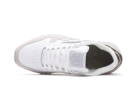 Buty sportowe męskie Reebok Classic Leather Cloud White Steely Fog lifestylowe na co dzień białe (100033433)