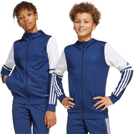 Bluza dla dzieci adidas Squadra 25 Hoodie granatowo-biała (JD4800)
