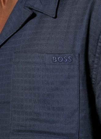 Koszula plażowa BOSS Vida_Shirt BLU (50540154-413)