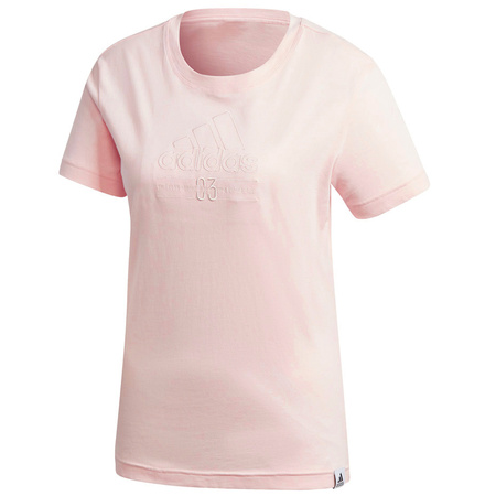 Koszulka damska adidas Brilliant Basics Tee jasnoróżowa (GD3821)
