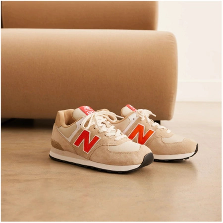 Sneakersy damskie/męskie New Balance 574 buty sportowe beżowe (U574HBO)