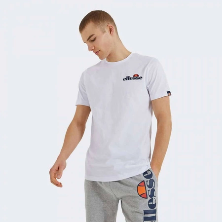 T-shirt sportowy męski Ellesse Voodoo White na lato biały (SHB06835-908)