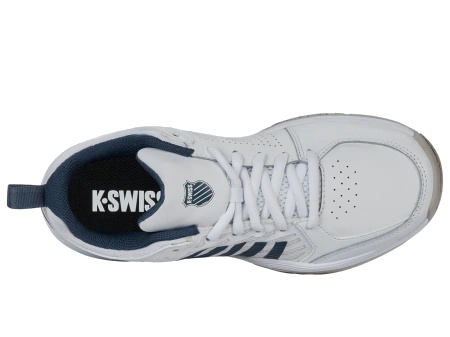 Męskie sneakersy K-Swiss COURT EXPRESS 2 WHITE/STARGAZER/VAPOR BLUE-M (04428-179-M)