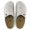 Kapcie męskie/damskie Birkenstock Zermatt Cozy Home Light Gray z wełnianego filcu regular szerokie (1015080)