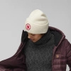 Czapka beanie zimowa damska/męska Fjällräven 1960 Logo Hat Chalk White wełniana beżowa (F78142-113)