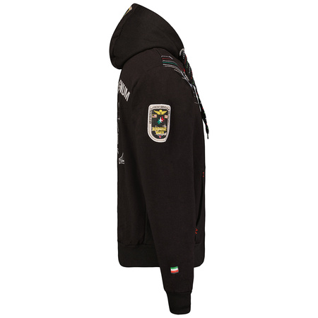 Bluza sportowa męska Geographical Norway FAERO MEN 100 z kapturem czarna (WW5416H-GN-BLACK)