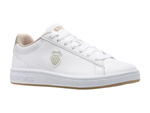 Buty sportowe białe damskie K-Swiss COURT SHIELD tenisówki z naturalnej skóry (96599-997-M)