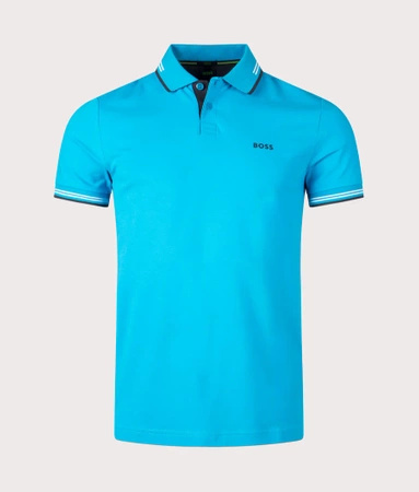 Koszulka Polo męska BOSS Paul Turquoise/Aqua slim fit turkusowa (50506193-442)