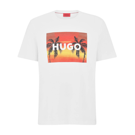 Koszulka T-shirt męska na lato Hugo Boss biała (50488952-100)