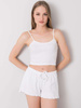 RUE PARIS Biały crop top (RV-TP-6626.88)