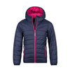 Kurtka ultralekka przejściowa dziecięca dla dziewczynki Trollkids Girls Eikefjord Jacket navy/fireberry (464-183)