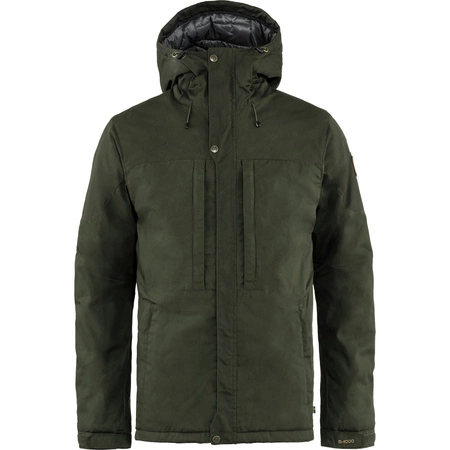 Kurtka z kapturem zimowa męska Fjällräven Skogsö Padded Jacket M ocieplana zielona (F82279-662)