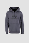 Bluza męska Alpha Industries Basic Hoody szara z kapturem (178312-412)