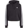 Bluza adidas Essentials 3-Stripes French Terry Crop Hoodie W (IC8767)