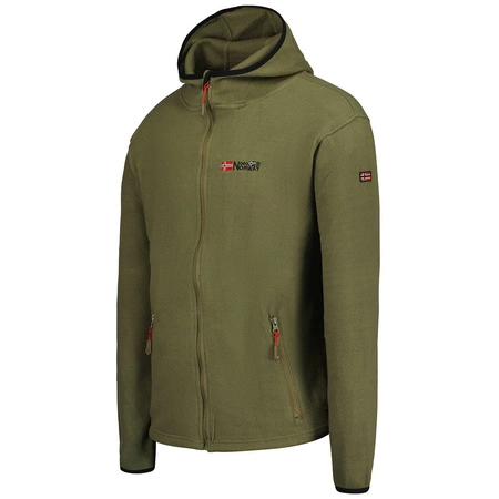 Wyprzedaż - Bluza polarowa męska Geographical Norway Unicia EO MEN 235 (WW4510H/GNO-KAKI)