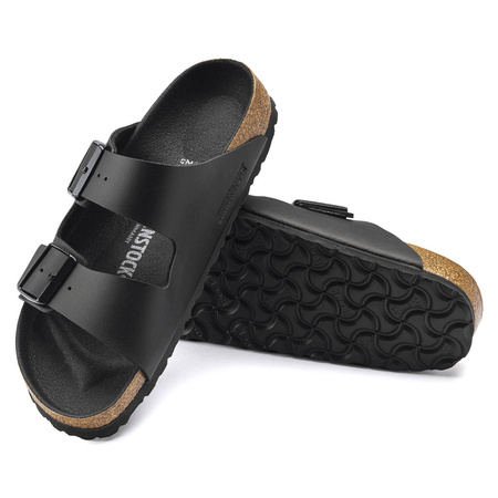 Klapki damskie/męskie Birkenstock Arizona Birko-Flor Black regular szerokie (1019098)