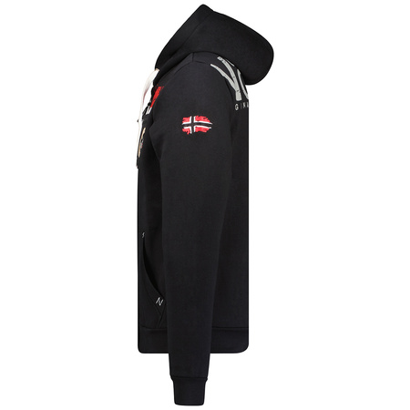 Bluza z kapturem męska Geographical Norway Fespote MEN 317 czarna (WU6375H/GN/Black)