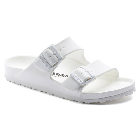 Klapki na lato damskie/męskie Birkenstock Arizona Essentials EVA White regular szerokie (0129441)