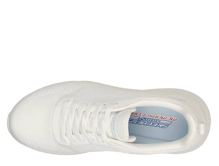Sneakersy damskie Skechers BOBS Sport Squad Chaos Face Off White białe (117209-OFWT)