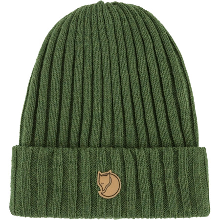 Czapka zimowa wełniana damska/męska Fjällräven Byron Hat beanie ciepła zielona (F77388-677)