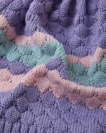 Wyprzedaż - Czapka zimowa dziecięca Reima Pampula Blooming Lilac z pomponem fioletowa (5300234A-5451)