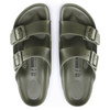 Klapki męskie zielone Birkenstock Arizona EVA Khaki regular szerokie zielone (1019094)