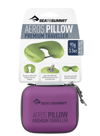 Poduszka podróżna Aeros Pillow Premium Traveller turystyczna (APILPREMYHA/MG)