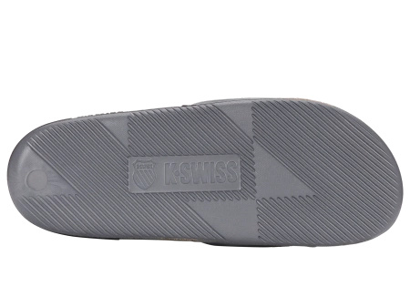 Męskie klapki K-Swiss SLIDE SNDL X MCLAREN ANTHRACITE/BLACK/PAPAYA-M (04422-090-M)