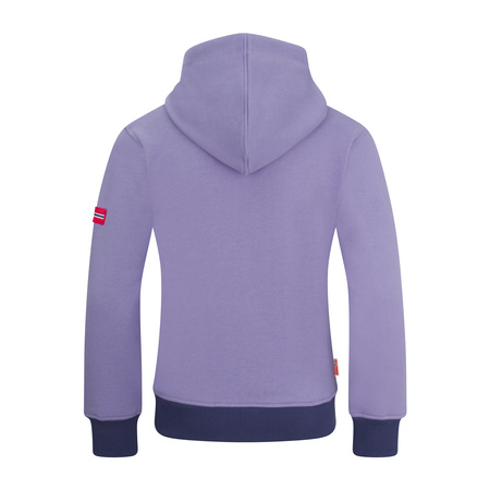 Bluza z kapturem dziecięca dla chłopca/dziewczynki Trollkids Kids Troll Sweater lilac/violet blue (138-118)