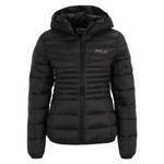 Kurtka puchowa damska Fila SQUILLE HOODED LEKKA JKT z kapturem pikowana ocieplana czarna (FAW036280010)