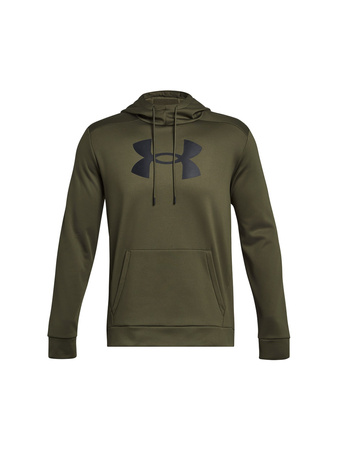Wyprzedaż - Bluza z kapturem sportowa męska Under Armour UA Armour Fleece Big Logo HD zielona (1379743-390)