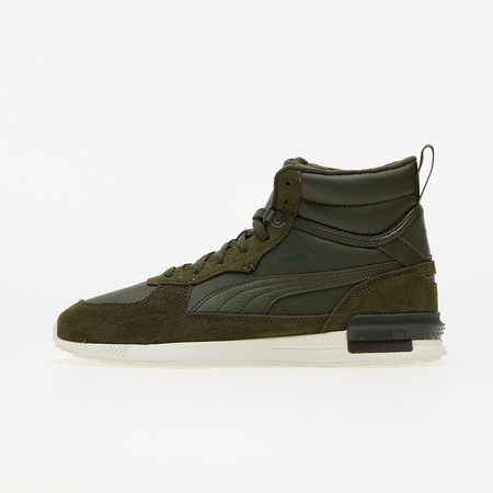 Wyprzedaż - Sneakersy męskie za kostkę Puma Graviton Mid Forest wysokie buty sportowe zielone (383204-02)