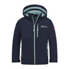 Kurtka softshell dziecięca dla dziewczynki Trollkids Girls Balestrand Jacket navy/aqua (617-132)