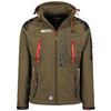 Kurtka zimowa męska Geographical Norway Techno KAKI-RED DB MEN 056 wiatroszczelna nieprzemakalna zielona (WW4342H/GN)