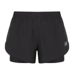 Szorty New Balance SPORT 2-IN-1 SHORT 3 Czarny (WS51465BK)