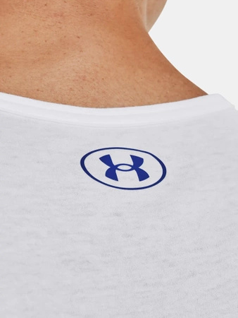 Koszulka sportowa męska Under Armour treningowa biała (1329589-104)