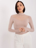 Wyprzedaż - Beżowa bluzka z wiskozy BASIC FEEL GOOD  (RV-BZ-9203.87P)