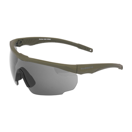 Swiss Eye - Okulary balistyczne Blackhawk z zestawem wizjerów - Rubber Green (40423)