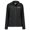 Bluza z kapturem Geographical Norway UNICIA LADY 224 ocieplany sportowy polar rozpinany czarny (WX3714F/GN)